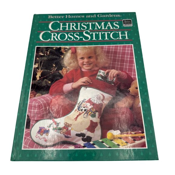 Better Homes And Gardens Christmas Cross-Stitch Hardcover Book 1988 - Picture 1 of 11